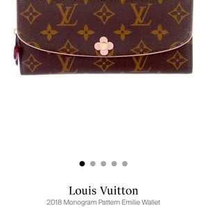 LOUIS VUITTON 2018 MONOGRAM PATTERN EMILIE WALLET